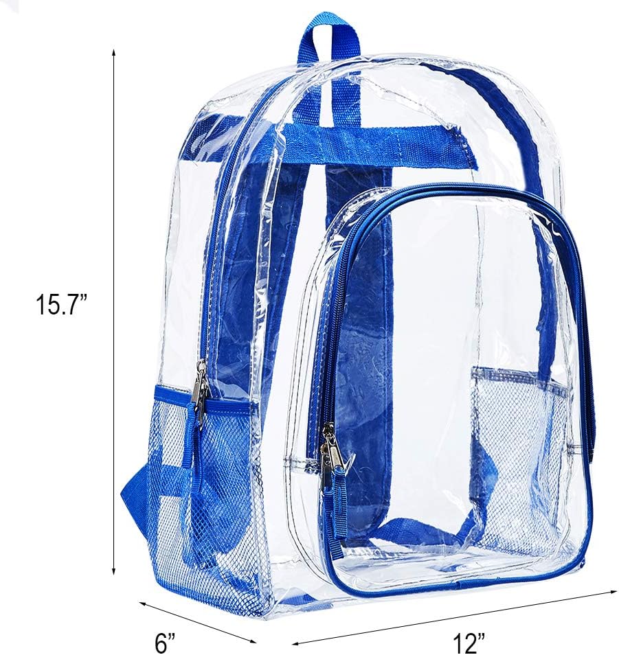 amazon heavy duty clear backpack