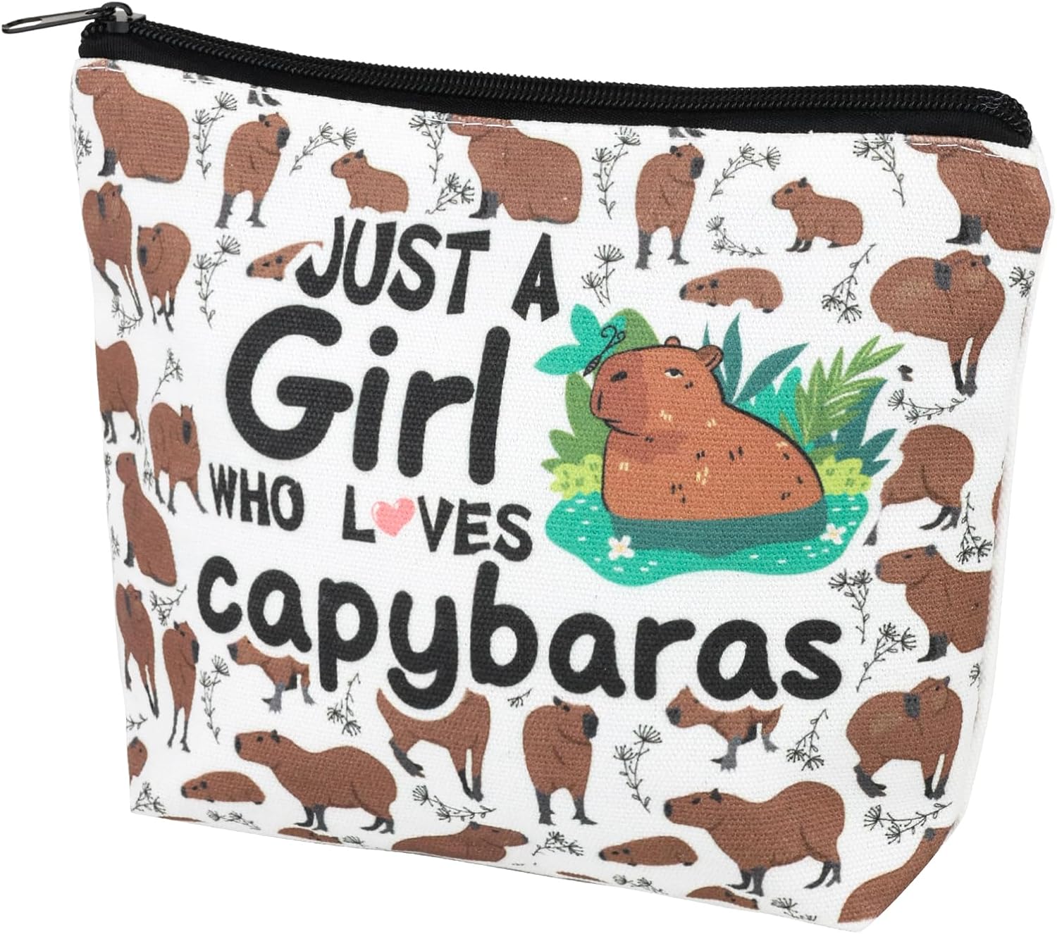 Capybara Makeup Bag Capybara Cosmetic Bag Gifts for Women Girl Friend Capybaras Lovers Christmas Birthday
