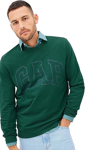 GAP Men's Logo Fleece Crew Sweatshirt