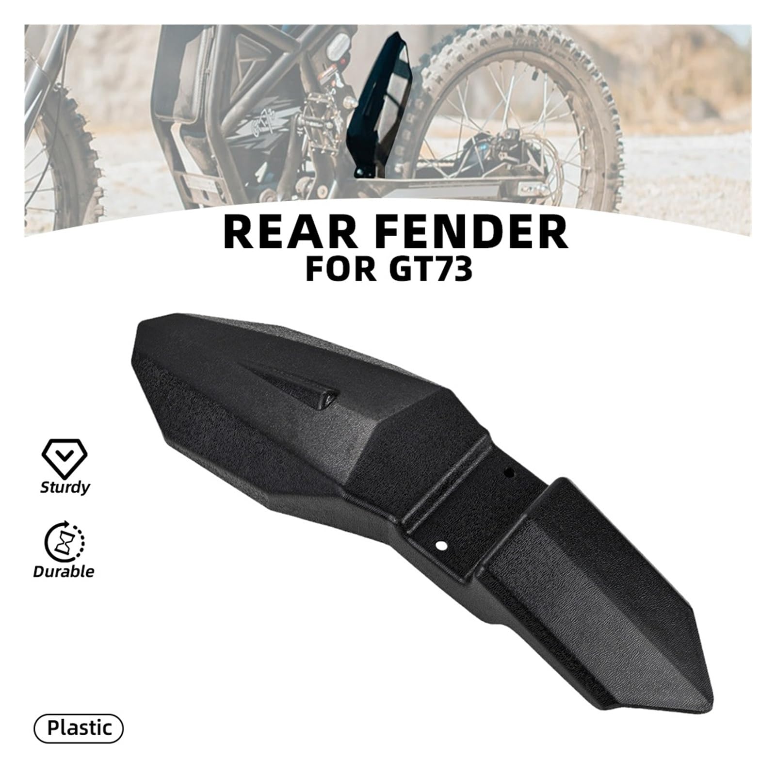 Parafango Fuoristrada In Plastica For Ali Di Farfalla | Parti del motociclo fuoristrada Parafango posteriore in plastica Parafango alare, adatto for i modelli: GT73 GT 73