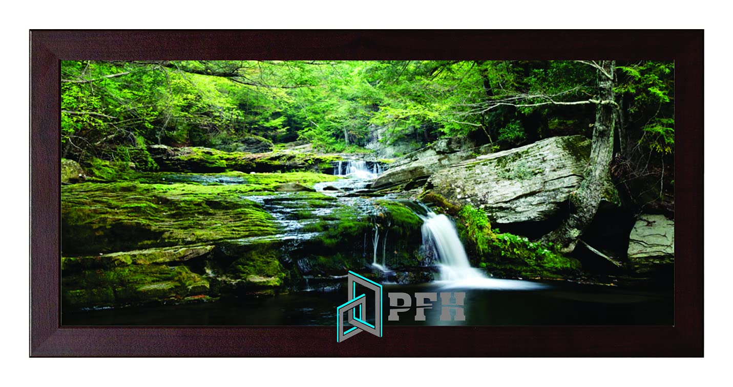 Mahogany Premium Wood Photo Frames Wall Hanging Picture Frame Poster Frame Acrylic Glass 90cm x 20cm