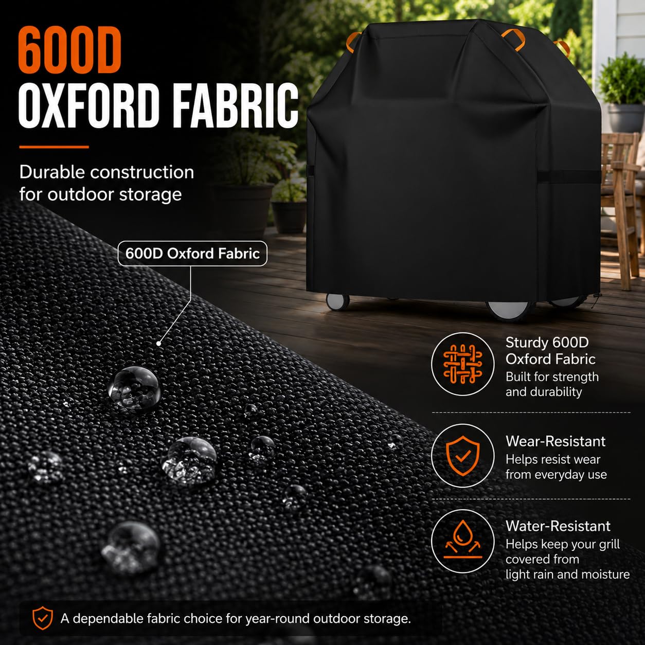 Housse de Barbecue pour SOMAGIC Brasero de Cuisson / 300907 2024–Present*, Housse de Protection Barbecue en Tissu Oxford pour Grill d'Extérieur, Protection Tous Temps et Anti-Poussière