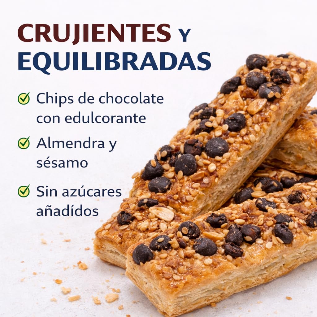 LAPASION - Barritas integrales con chocolate, almendra y sésamo | Sin azúcares añadidos | 2 Kg