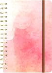 Spiral Journal Notebook, Hardcover Lined Journal for Women, 8.4 x 6 inch, 160 Pages Thick Paper,Cute Aesthetic Floral College Ruled Notebooks for Work Writing Journaling Office School, Flower