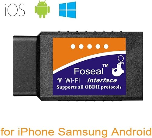 Miniatura 2 de Foseal Escáner OBD2 de Wifi, lector de código de coche Compruebe la luz del motor herramienta de diagnóstico de la exploración para iOS y Android