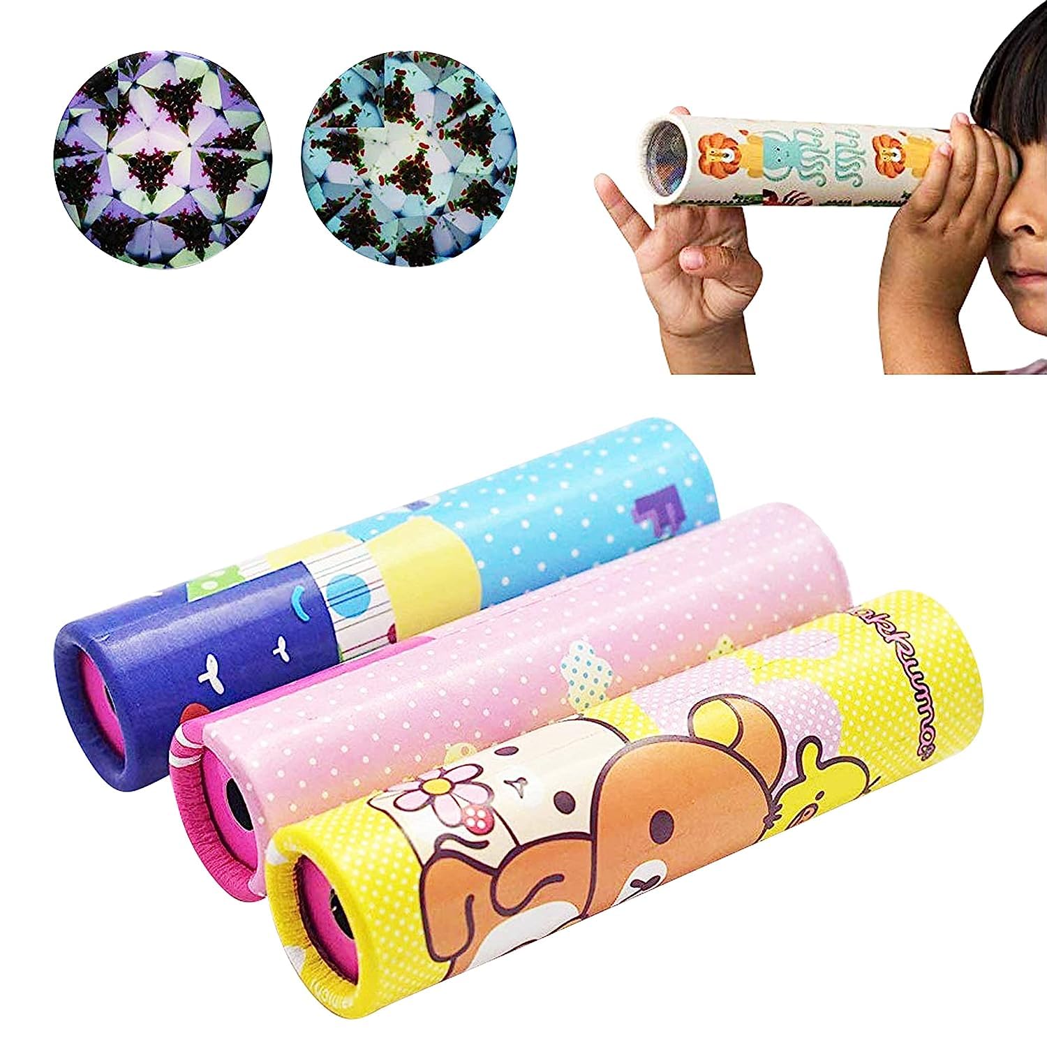 PARTEET Birthday Party Return Gifts - Pack of 6 Pcs Fun Magic Kaleidoscopes - Children Educational Science Toy - Image 2 thumbnail