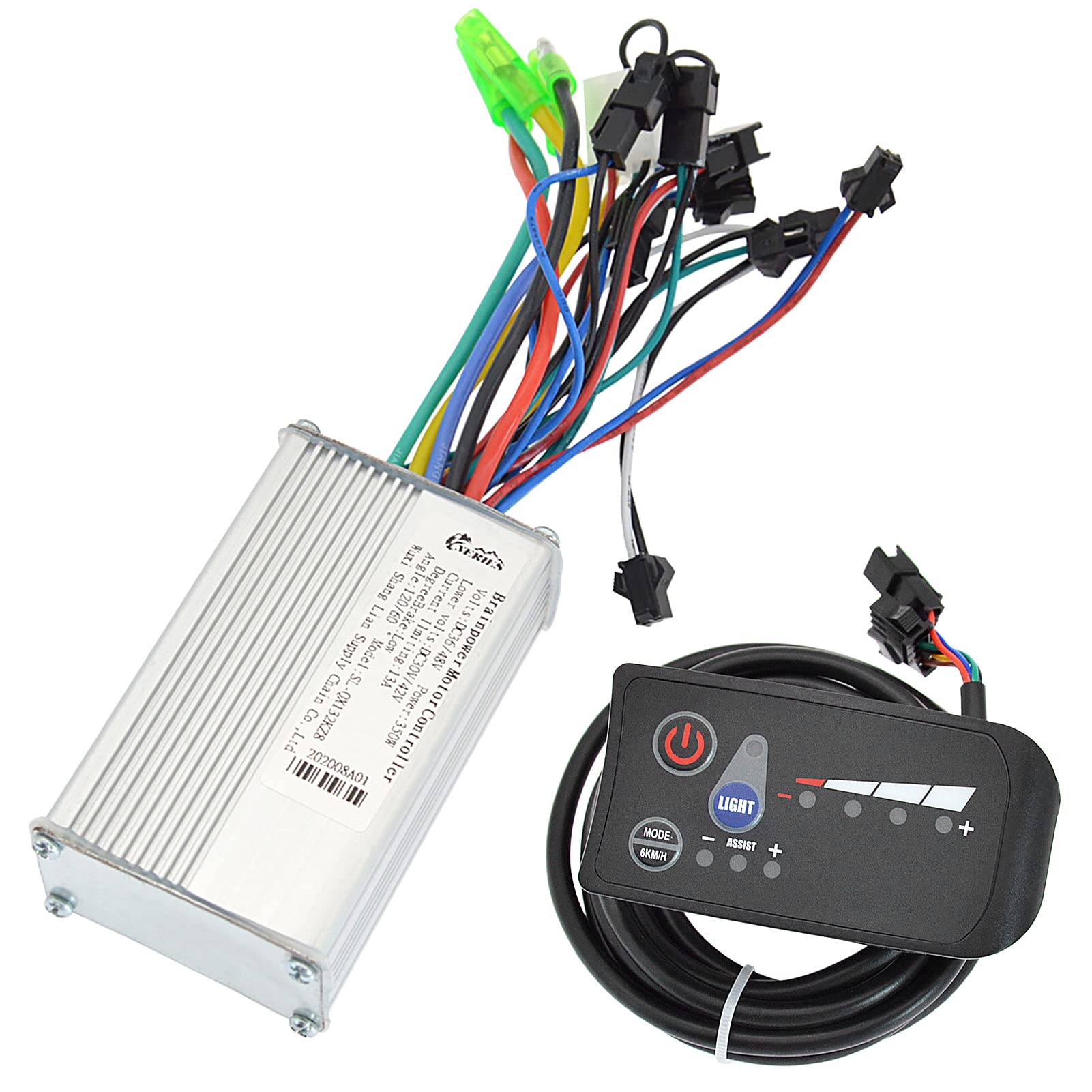 Brushless Motor Controller 2. 4V / 36V / 48V 250W / 350W Elektrischer Fahrradbürstenloser Motorcontroller mit 790 wasserdichtes Display-Panel & Geschwindigkeitsschalter E-Bike-Teile Ebike Controller ( Sport & Freizeit