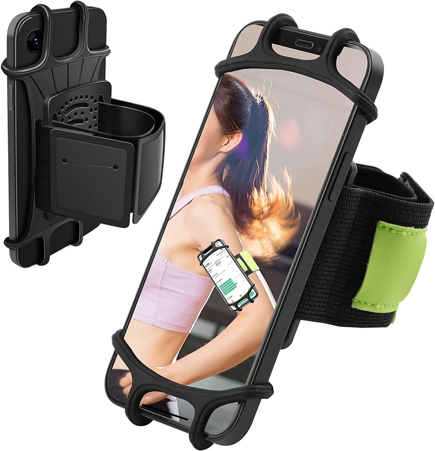 Vashly Running Armband Phone Holder,360°Rotatable Running Forearm Arm