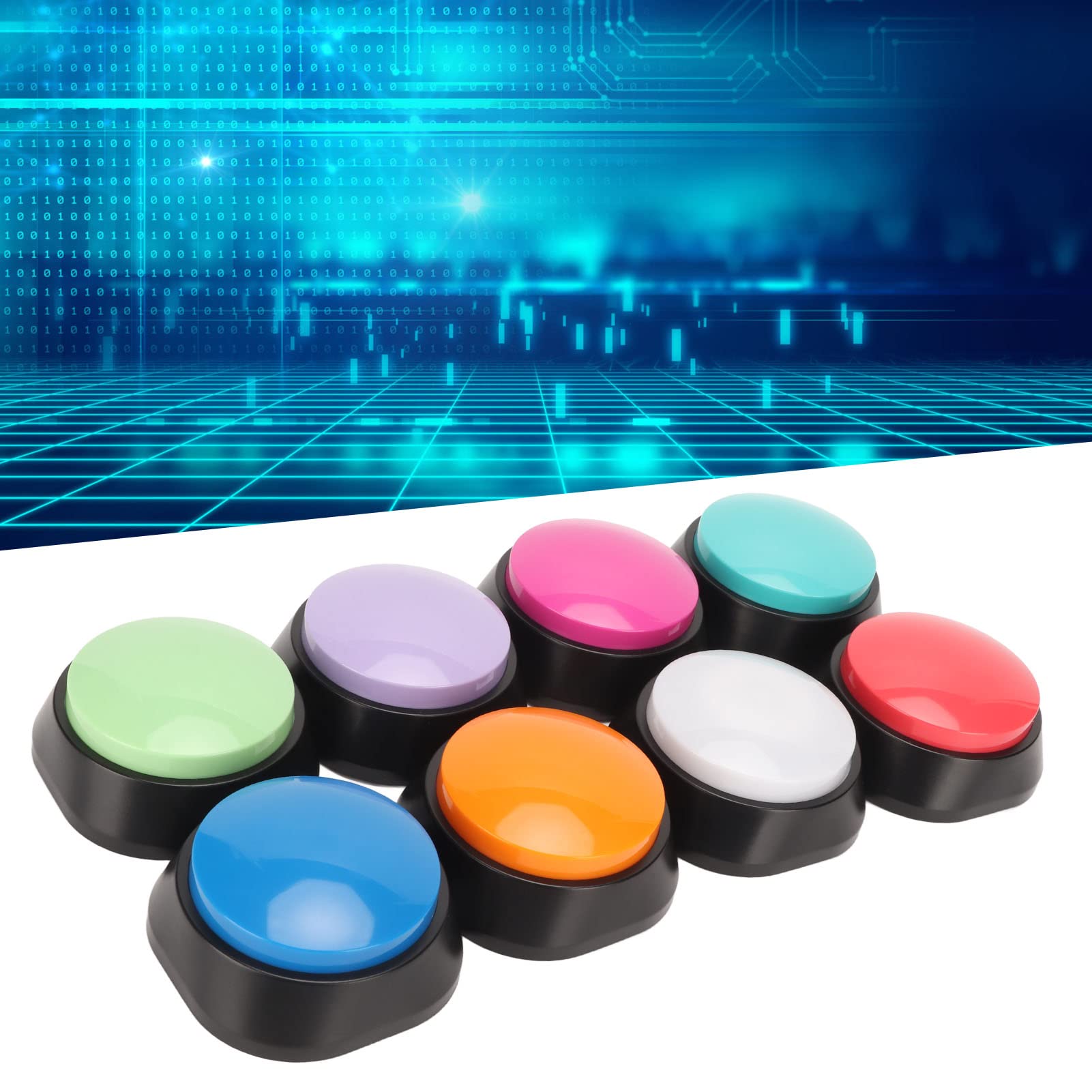 Dog Record Button, Easy Carry Phrases Recording Safe Pet Training Compact Size for Pet