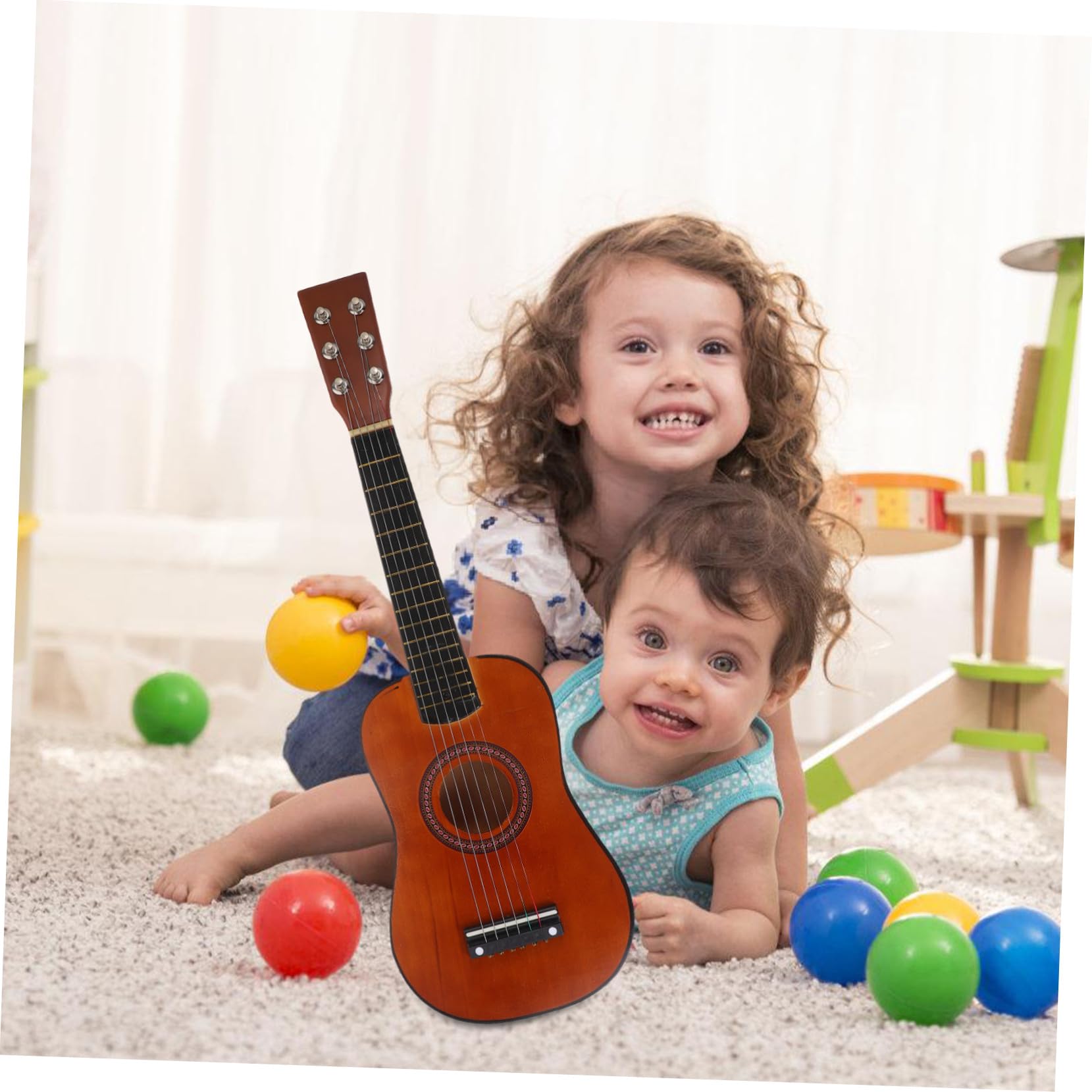 Madera Guitarra de Juguete 23 Pulgadas para Niños y Principiantes