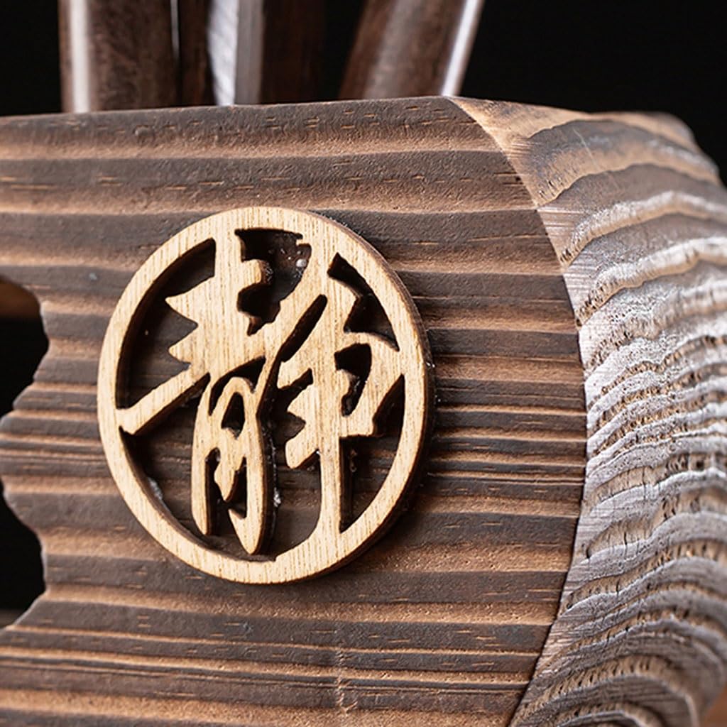 Quemador De Incienso De Reflujo For Ceremonia del Té, Pequeño Recipiente De Flor De Monje De Arcilla Púrpura, Cucharadita De Ébano Simple For El Hogar, Clip For Té