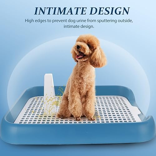 Miniatura 8 de Bandeja para orinal para perros, inodoro para entrenamiento de perros, bandeja para orinal para mascotas, caja de arena portátil para perros con