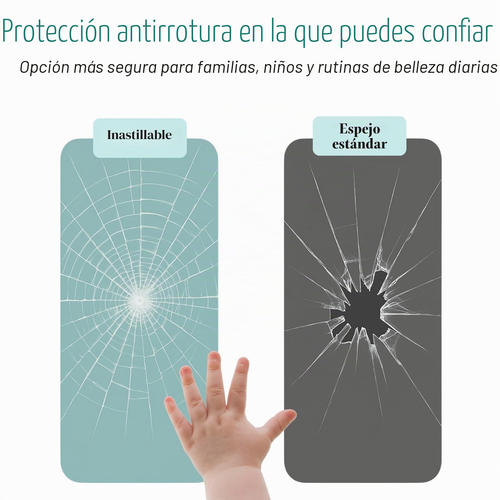 LUXFURNI - Espejo de cambiador de Hollywood de 26 x 21 pulgadas con luces, 18 bombillas LED con iluminación, espejo de maquillaje iluminado de 3 colores, mesa y montaje en pared, espejo de aumento de