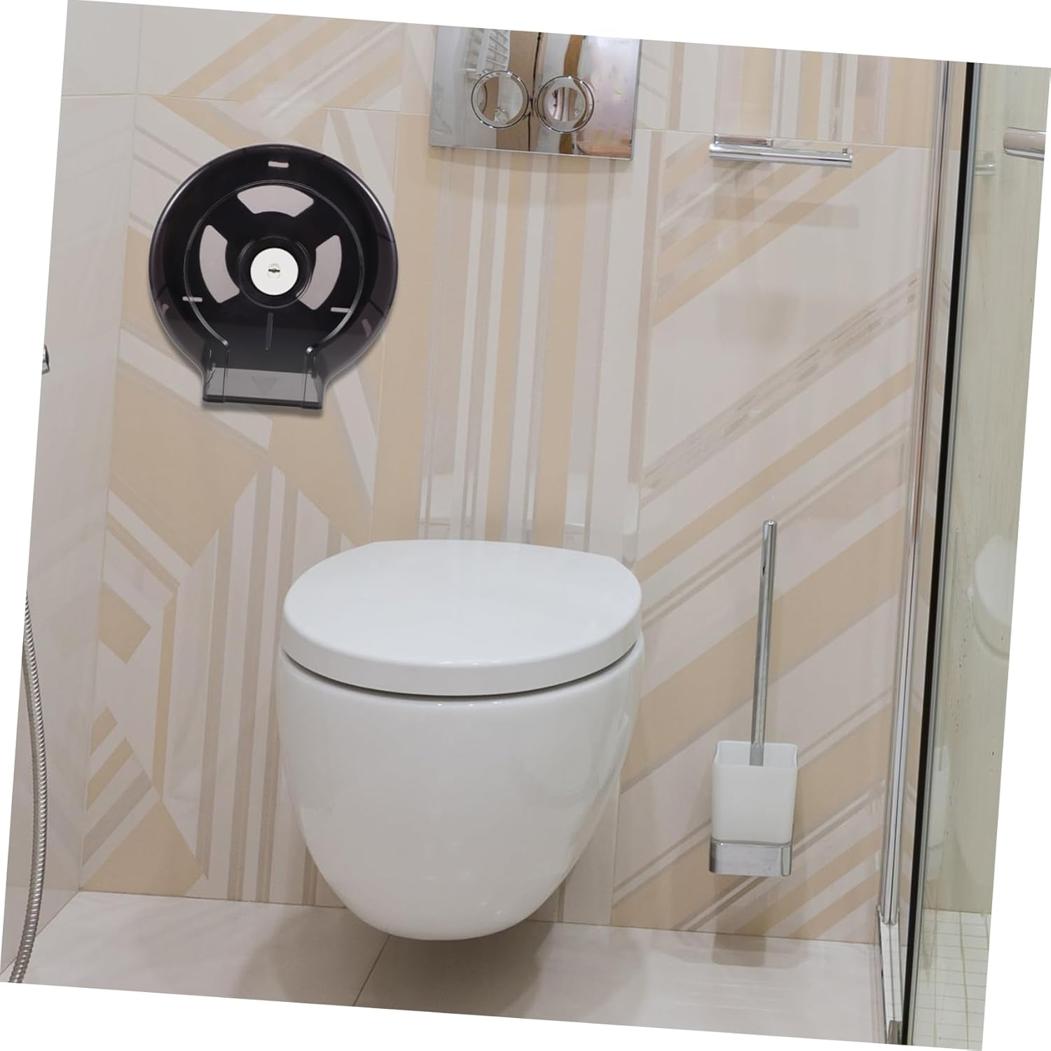 Bathroom Roll Paper -Mounted Tissue Dispenser Commercial Toilet Paper Holder Storage