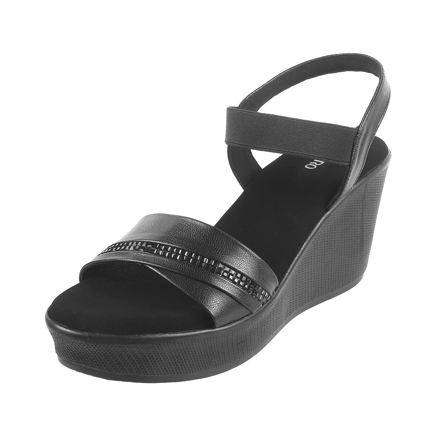 Metro Women Black Synthetic Leather Wedge Heel Sandal UK/5 EU/38 (34-98) (B0CG3J9G1K) Amazon Price History, Amazon Price Tracker
