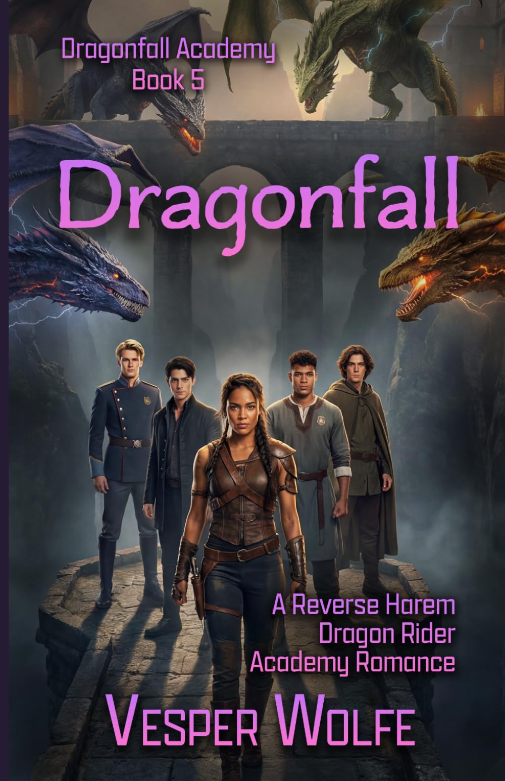 Dragonfall: A Reverse Harem Dragon Rider Academy Romance (Dragonfall Academy)