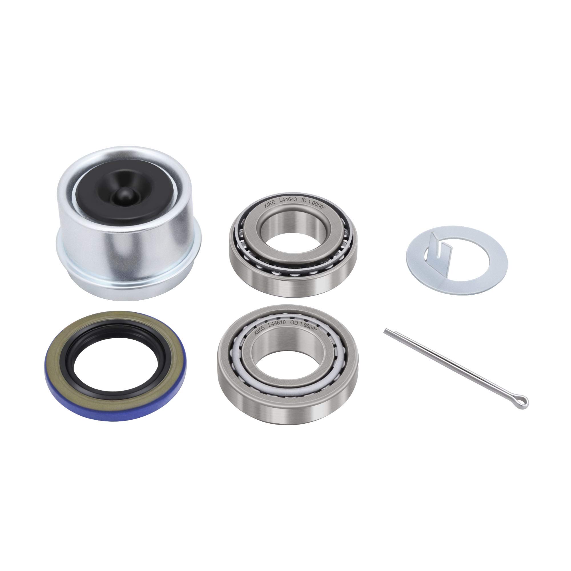 Kit Roulements De Moyeu Pour Essieux 1" - L44643/L44610 - Avec Joints Et Goupilles - Lot De 2