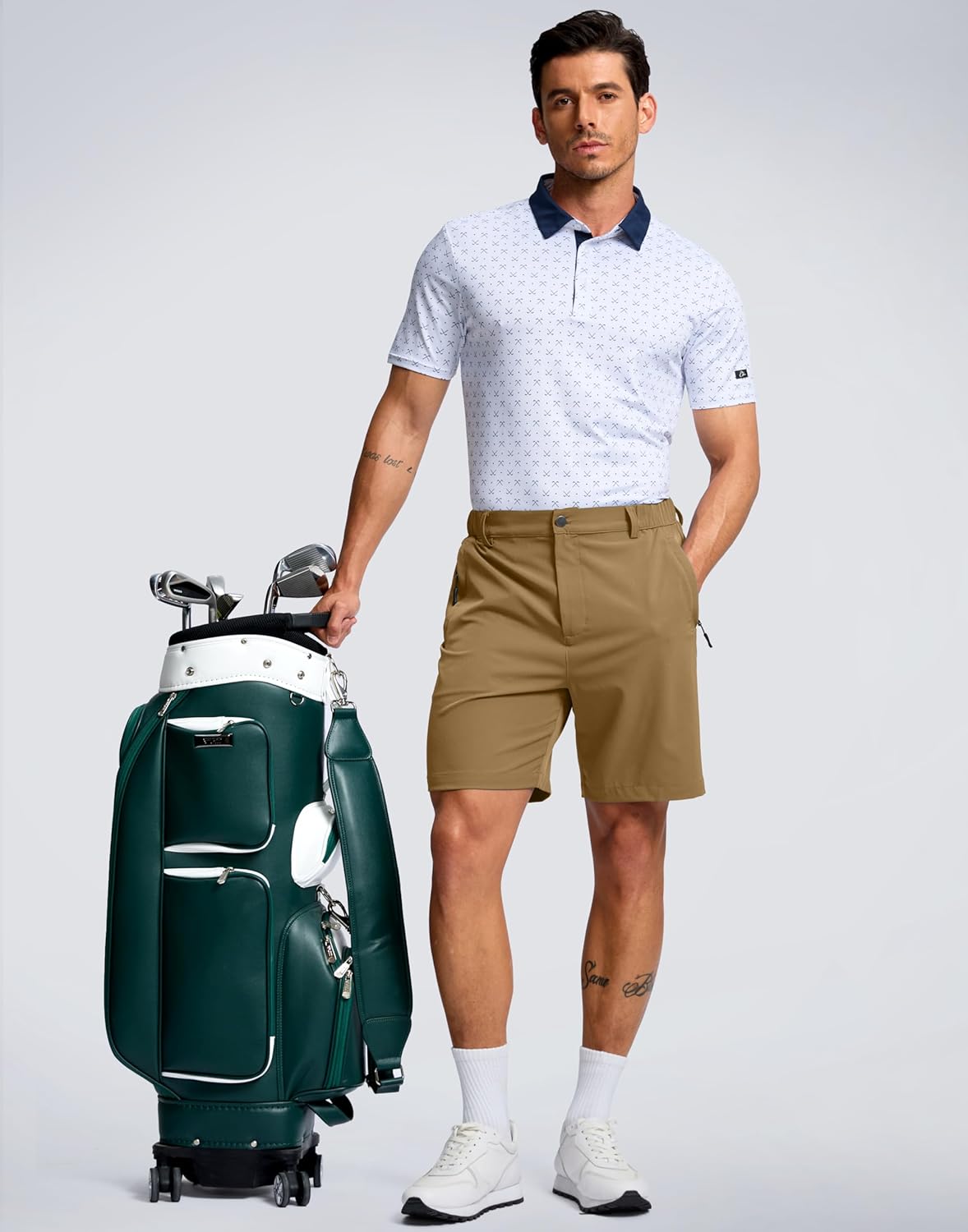 G Gradual Men's Shorts 7"/ 5"/ 9" Lightewight Casual Shorts for Men Hiking Golf Shorts with 3 Zipper Pockets - Image 6