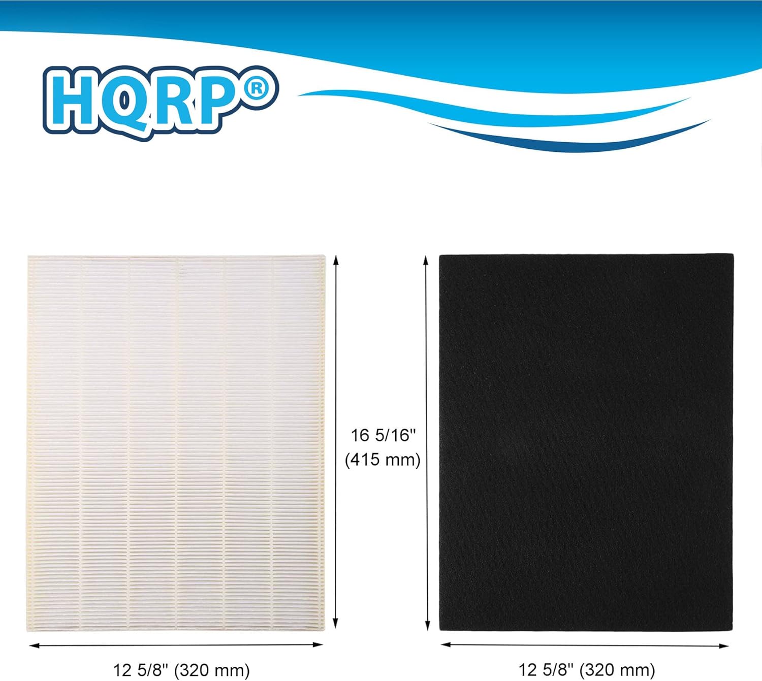 HQRP True HEPA + 4 Carbon Filter Set compatible with Electrolux EL480A EL490A EL491A Oxygen3 PlasmaWave, part EL017 Replacement