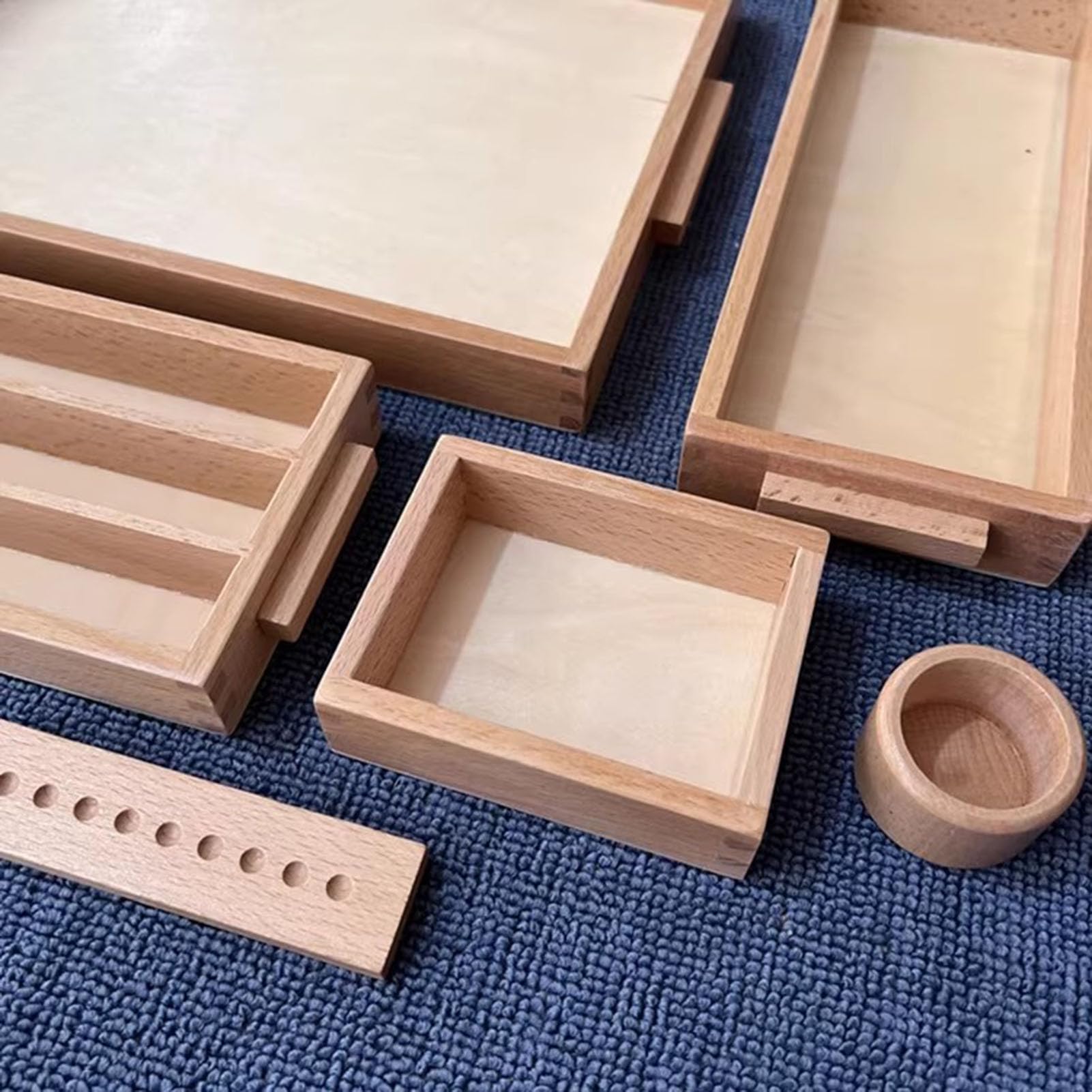Montessori Mathematik Lehrmittel Perlenspiel, Dezimal-Bankspiel Set Mit Matte Für Die Frühkindliche Bildung, Gelb,Bank Game