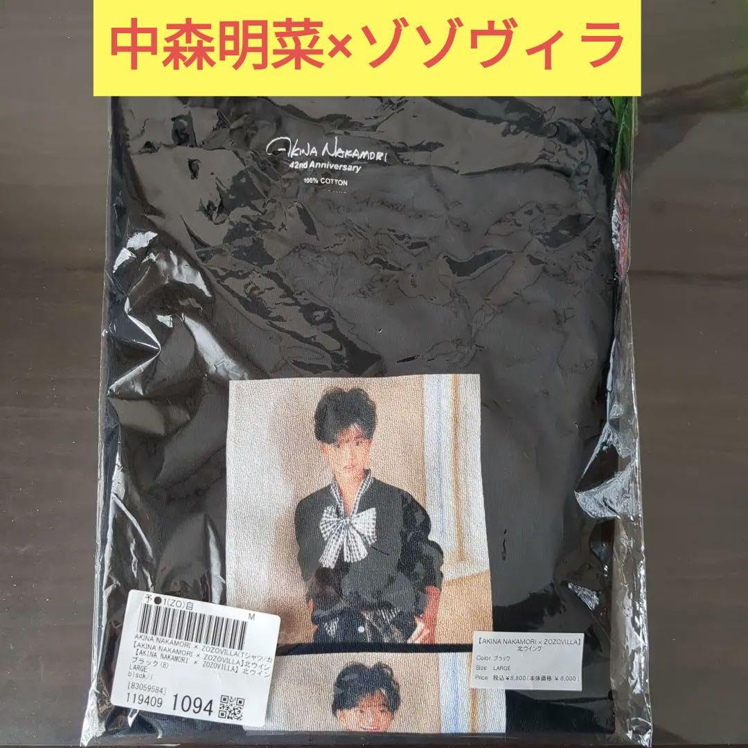 Amazon.co.jp: 中森明菜×ゾゾヴィラ Tシャツ 北ウィング ブラックL 
