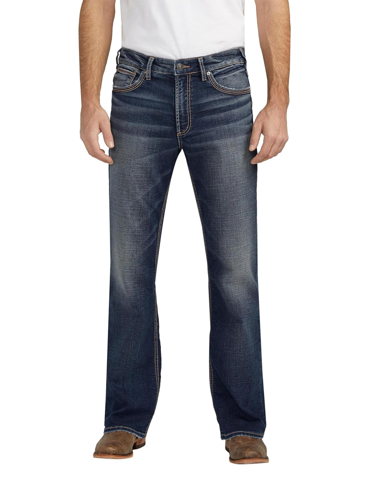 Silver Jeans Co. Men's Zac Relaxed Fit Straight Leg Jean - Legacy