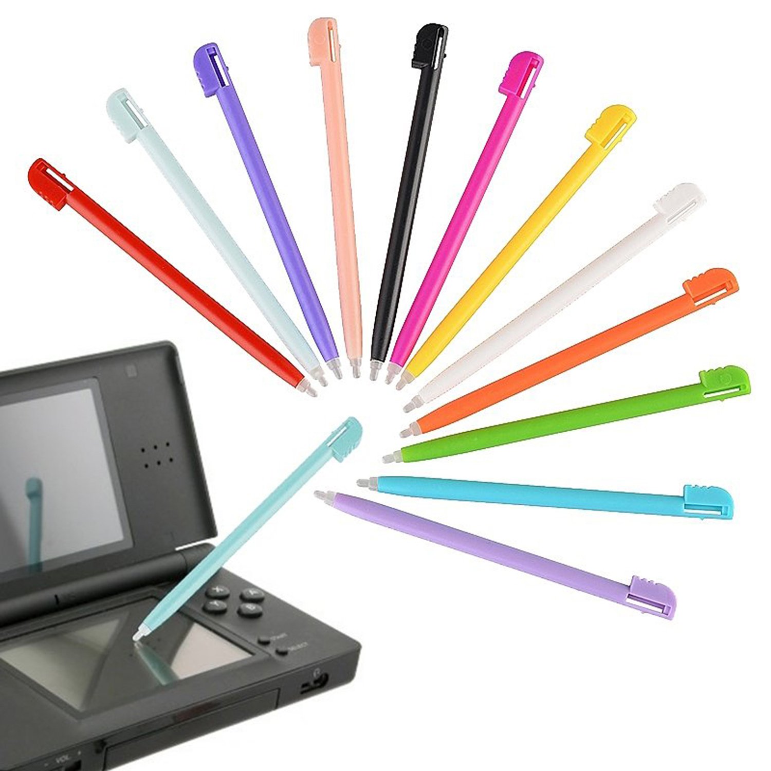 Insten Replacement Stylus compatible with Nintendo DS Lite Plastic Stylus Pen, 12-pack