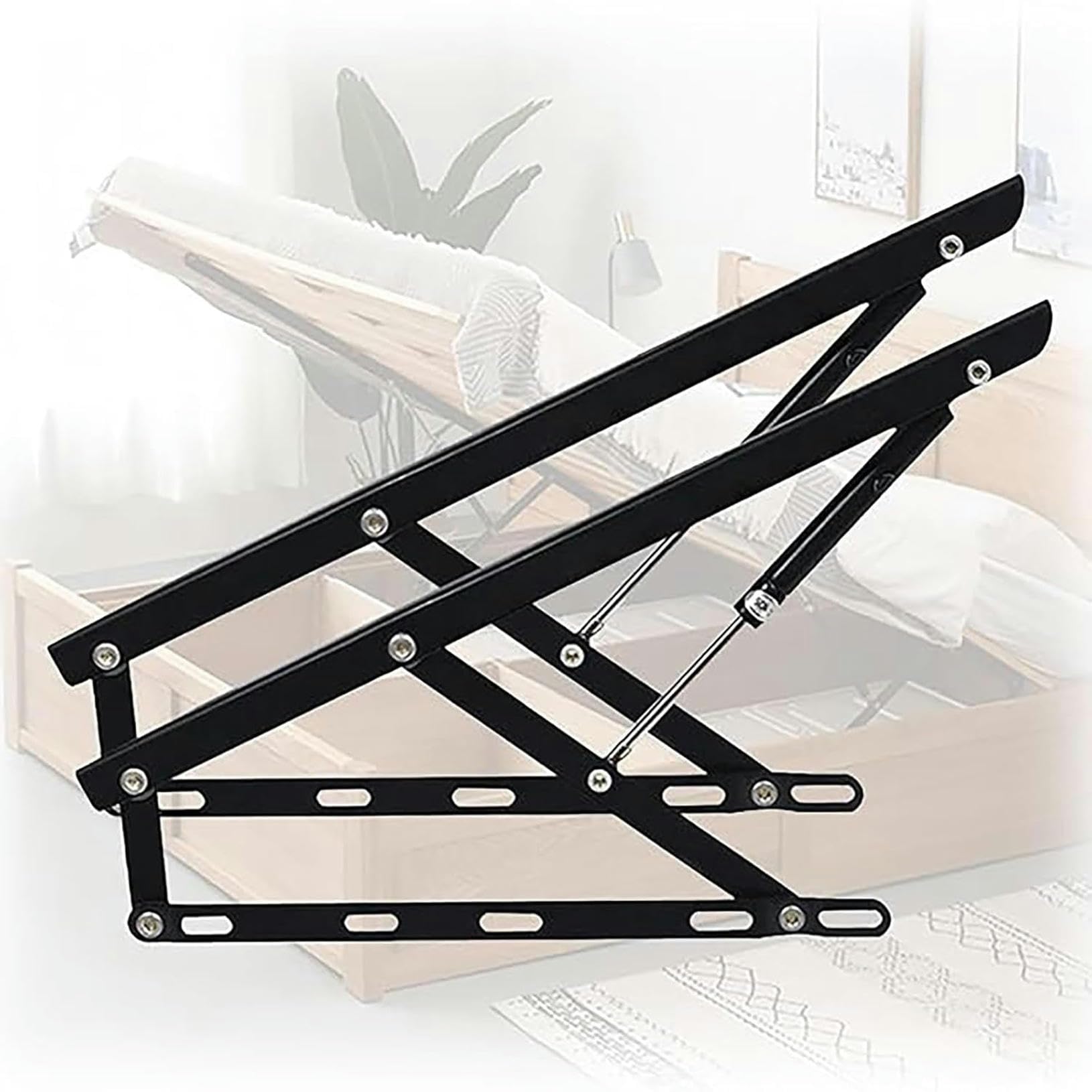 Kit di Sollevamento Idraulico Resistente 2 puntine pneumatiche per la Molla della Scatola di stoccaggio, meccanismo di Sollevamento Silenzioso Liscio Assemblaggio Fai da Te 600-1200mm Opzioni
