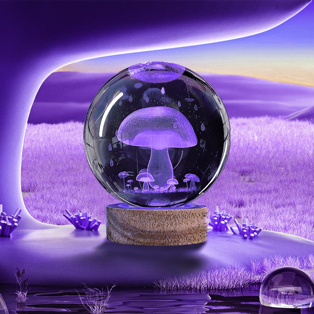 ライト・ランタン SomAbito Glass Globe Mashroom 3D ライト・ランタン SomAbito Glass Globe Mashroom 3D Glass