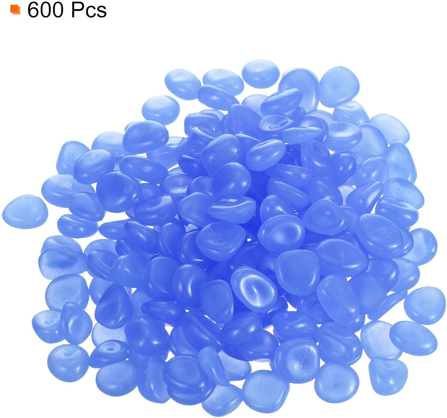 Home and Garden Parts 600pcs Glow Rocks 13-17mm Decoration Pebbles Luminous Stones Decor Dark Blue #CN/251024/10412