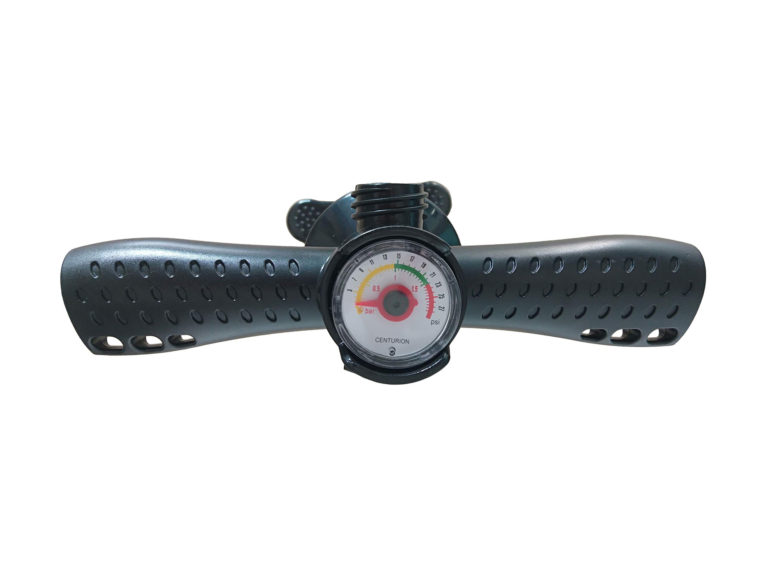 Aqua Plus Gonfiabile Tavola da paddle in piedi Pompa SUP ad alta pressione a doppia azione (nero, 63 cm)