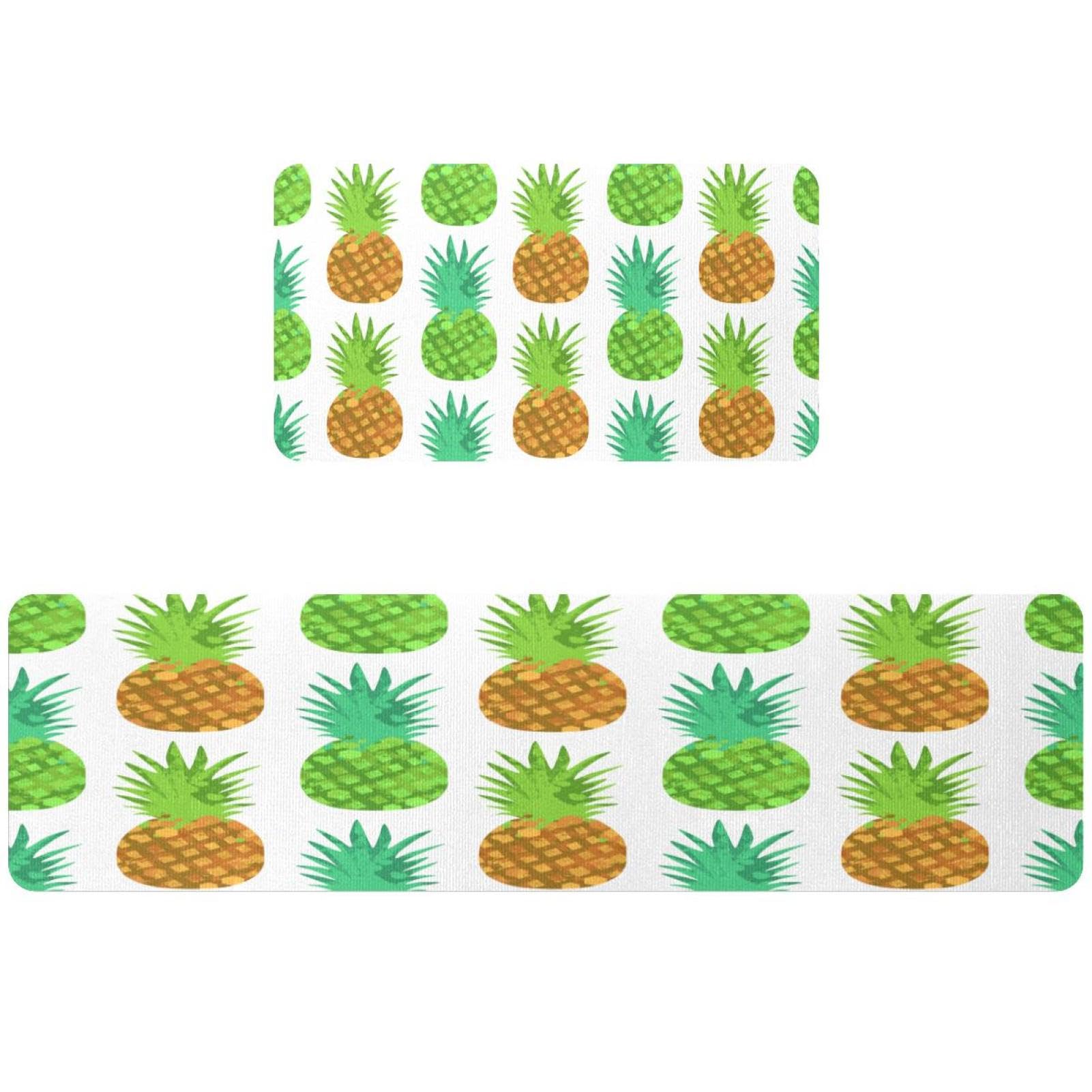 Alfombrillas de cocina antideslizantes lavables y absorbentes tapetes decorativos juego de 2 1