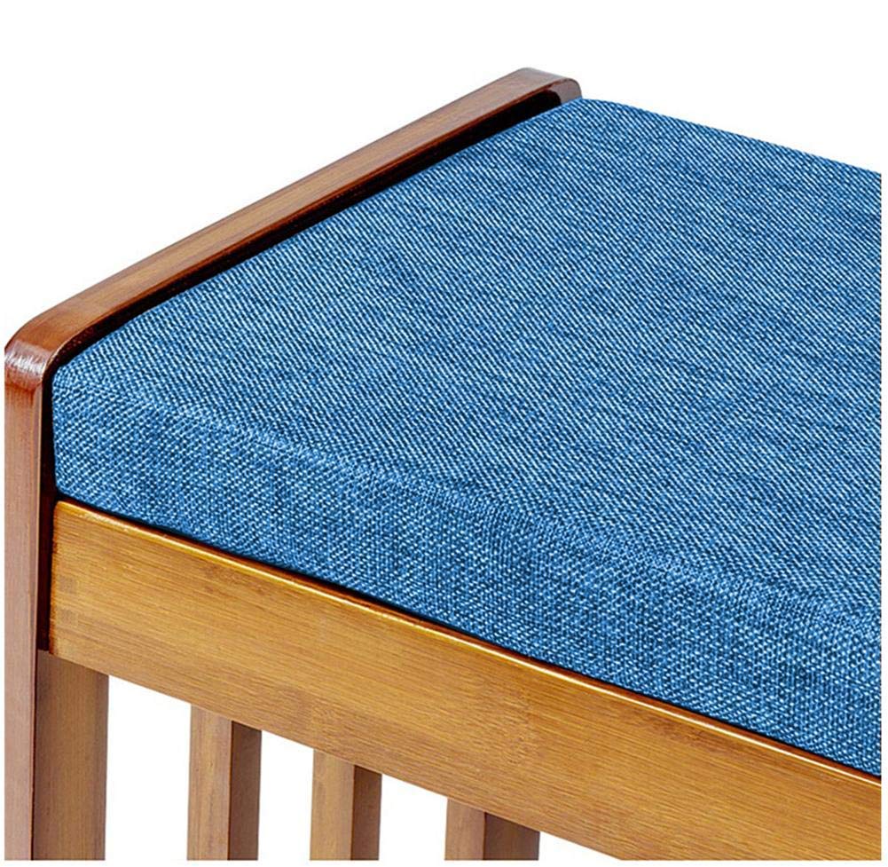 Wyjmowana poduszka na ławkę ogrodową o grubości 3 cm – ciemnoniebieska, 130 x 35 cm, idealna na patio, podwórko, taras i do siedzenia w domu