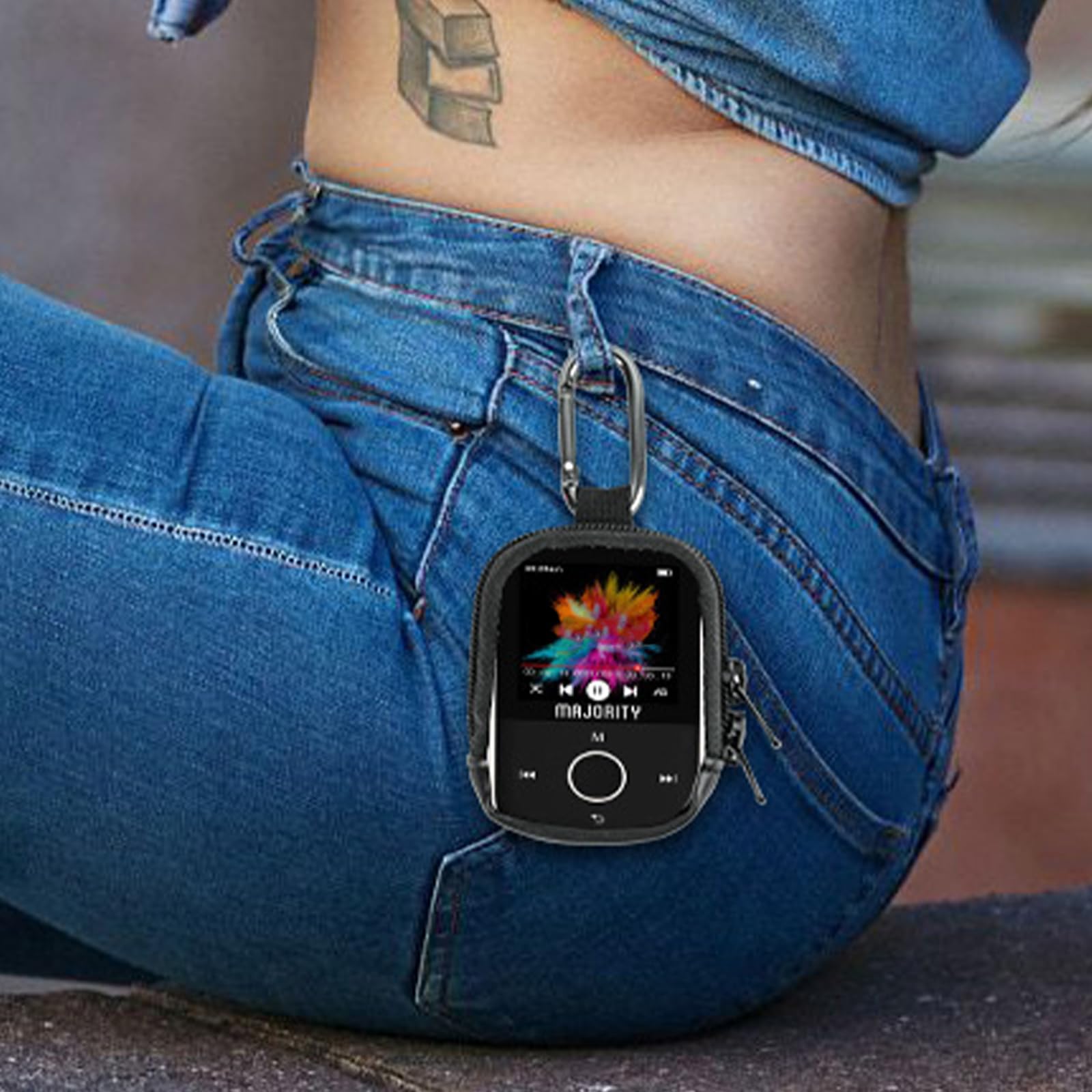 Portable Travel Storage Bag Protective Sleeve for Clip-on MP3 Music Player Ensuring from Scratches