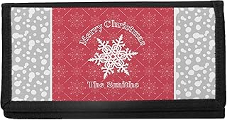 Snowflakes Canvas Checkbook Cover (Personalized)