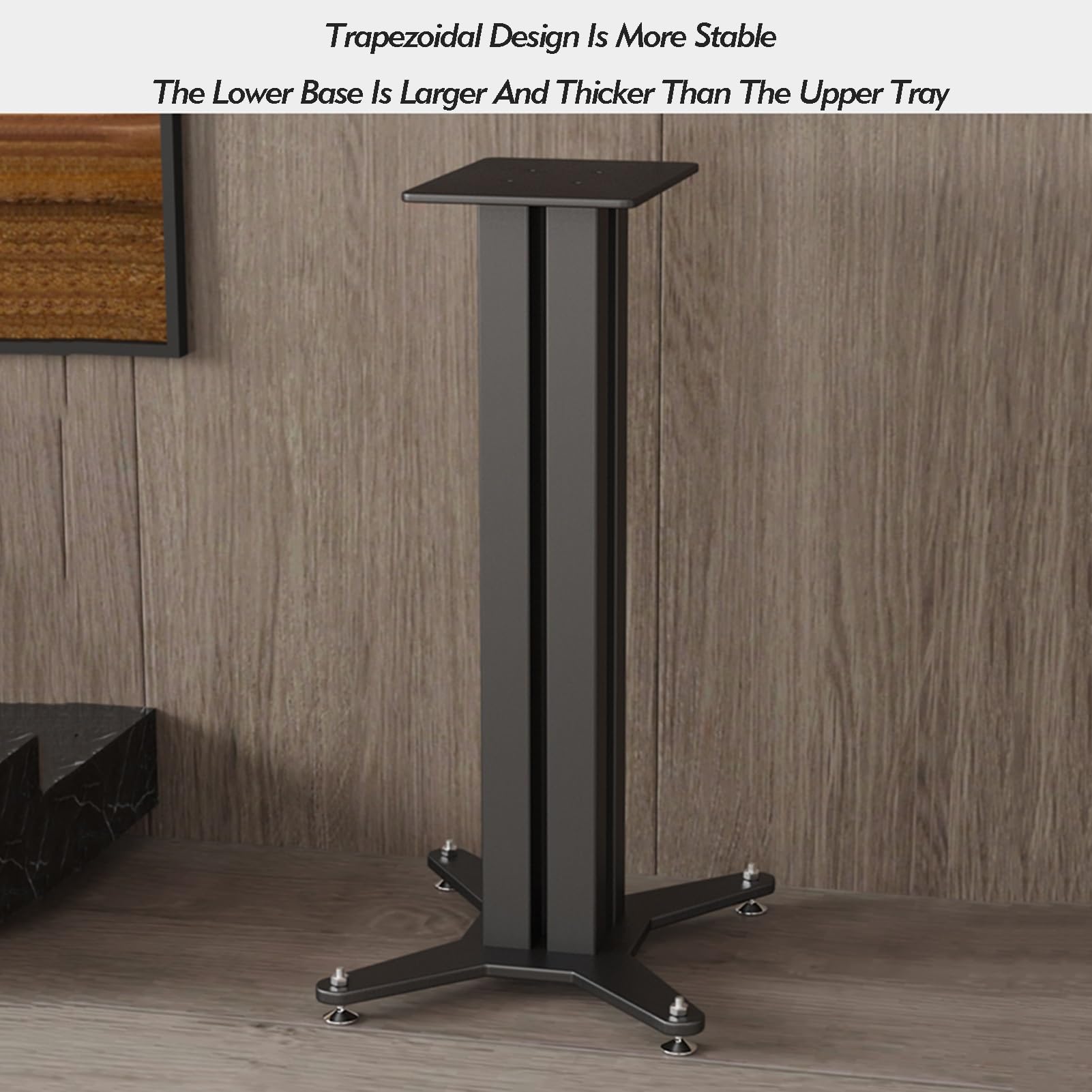 Soporte de altavoz de metal de altura ajustable, 30-80 cm, par universal para el hogar, sala de estar, oficina, teatro