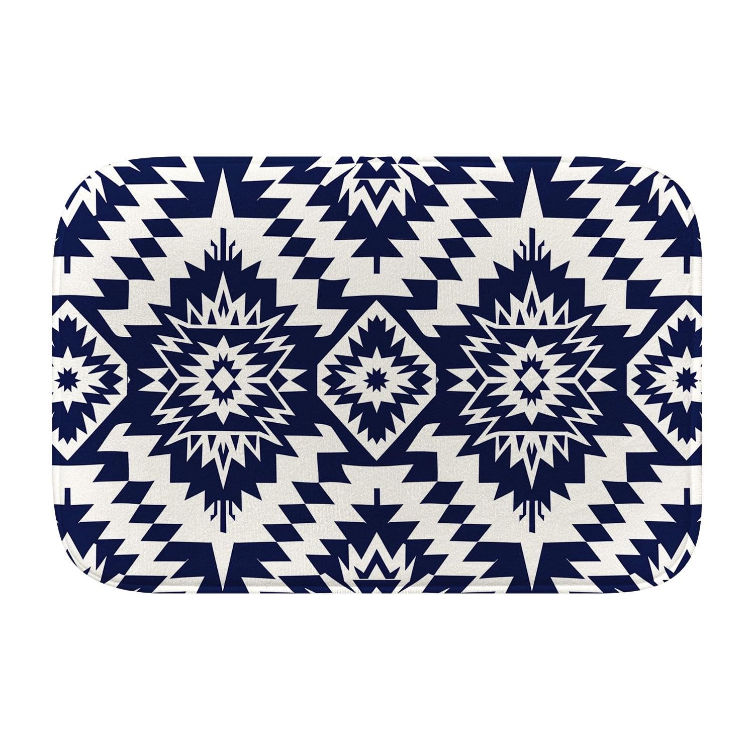 Tapis de salle de bain anti-dérapant absorbant style bohème mousse mémoire L