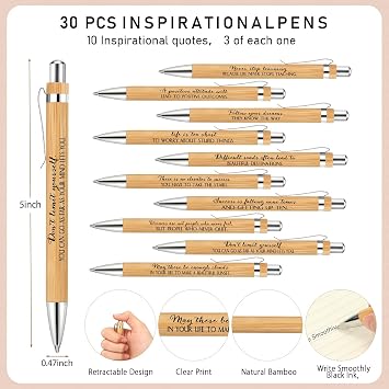 Yeaqee 30 Set Inspirational Spiral Notebooks 2026 CNA Week Graduation Gift Bulk with Sticky Notepads Motivational Bamboo Ballpoint Pen Thank You Appreciation Journal Gift for Nurse Student Teacher