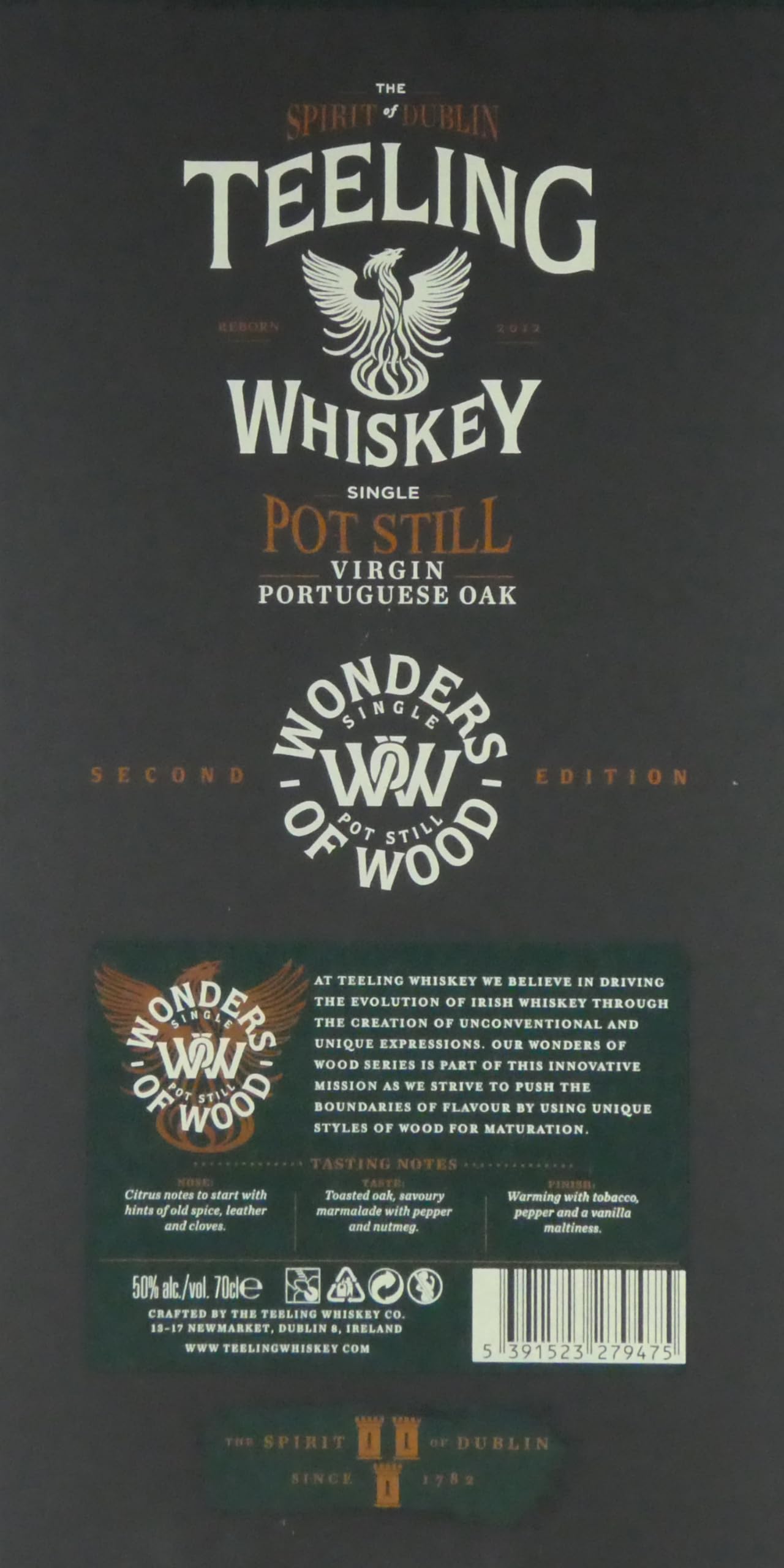 Teeling Whiskey Single Pot Still WONDERS OF WOOD Virgin Portuguese Oak Second Edition 50% Vol. 0,7l in Geschenkbox