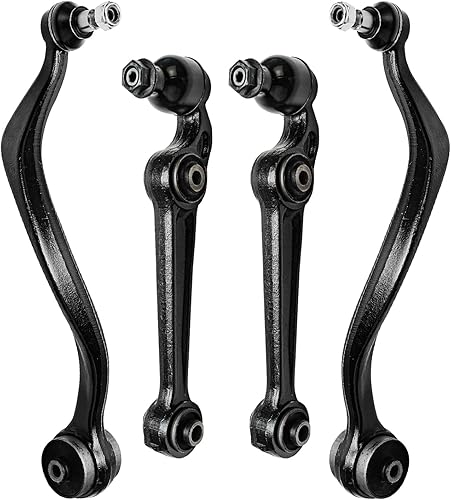 Miniatura 48 de Detroit Axle - Kit de 4 brazos de control delanteros para Chrysler 300 Dodge Challenger Charger Magnum, 2 brazos de control delantero inferiores con