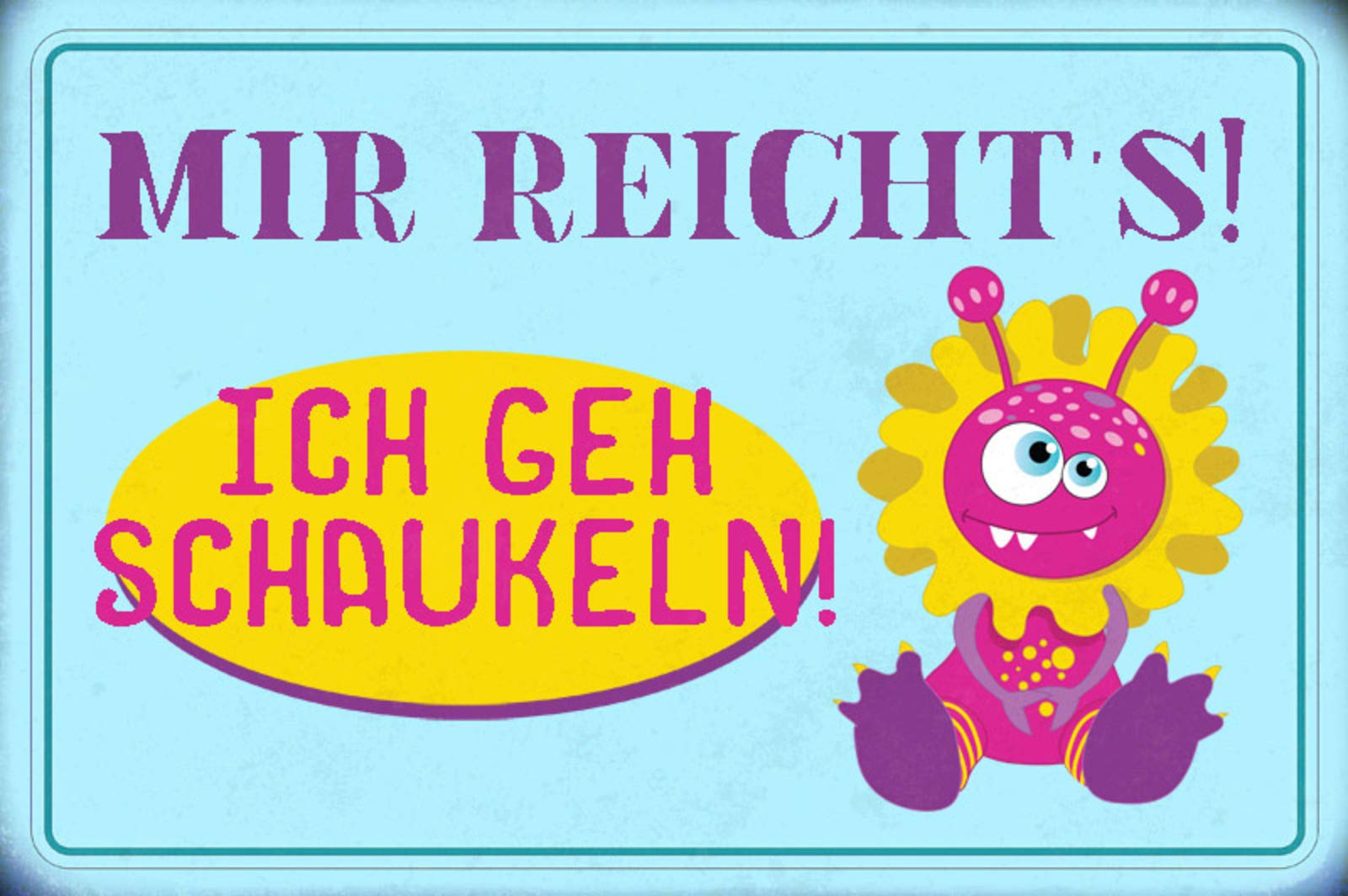 Schatzmix Tin-Plate Sign, Sheet metal, Multicoloured, 20_x_30_cm