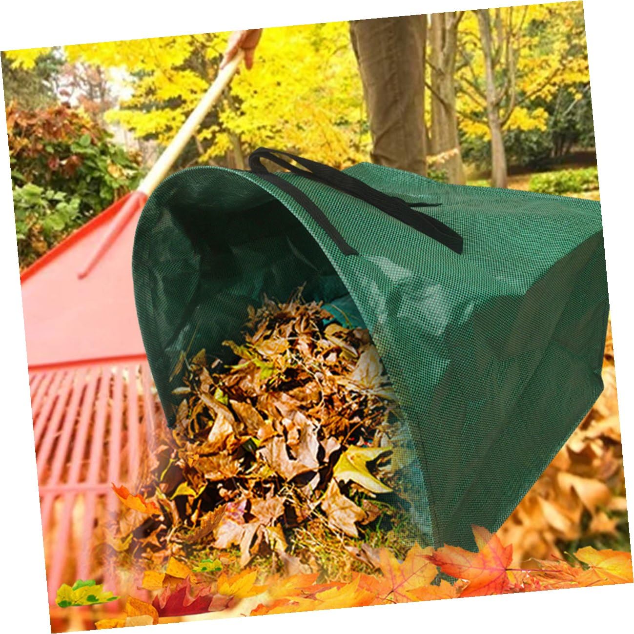 Laubsammelbeutel Herbst Geschenkideen aus Pp, Groß, Faltbar, Grün