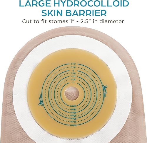 Miniatura 2 de LotFancy Bolsas de colostomía con cierre de abrazadera, 10 bolsas drenables de una pieza para el cuidado del estoma de ostomía, suministros de