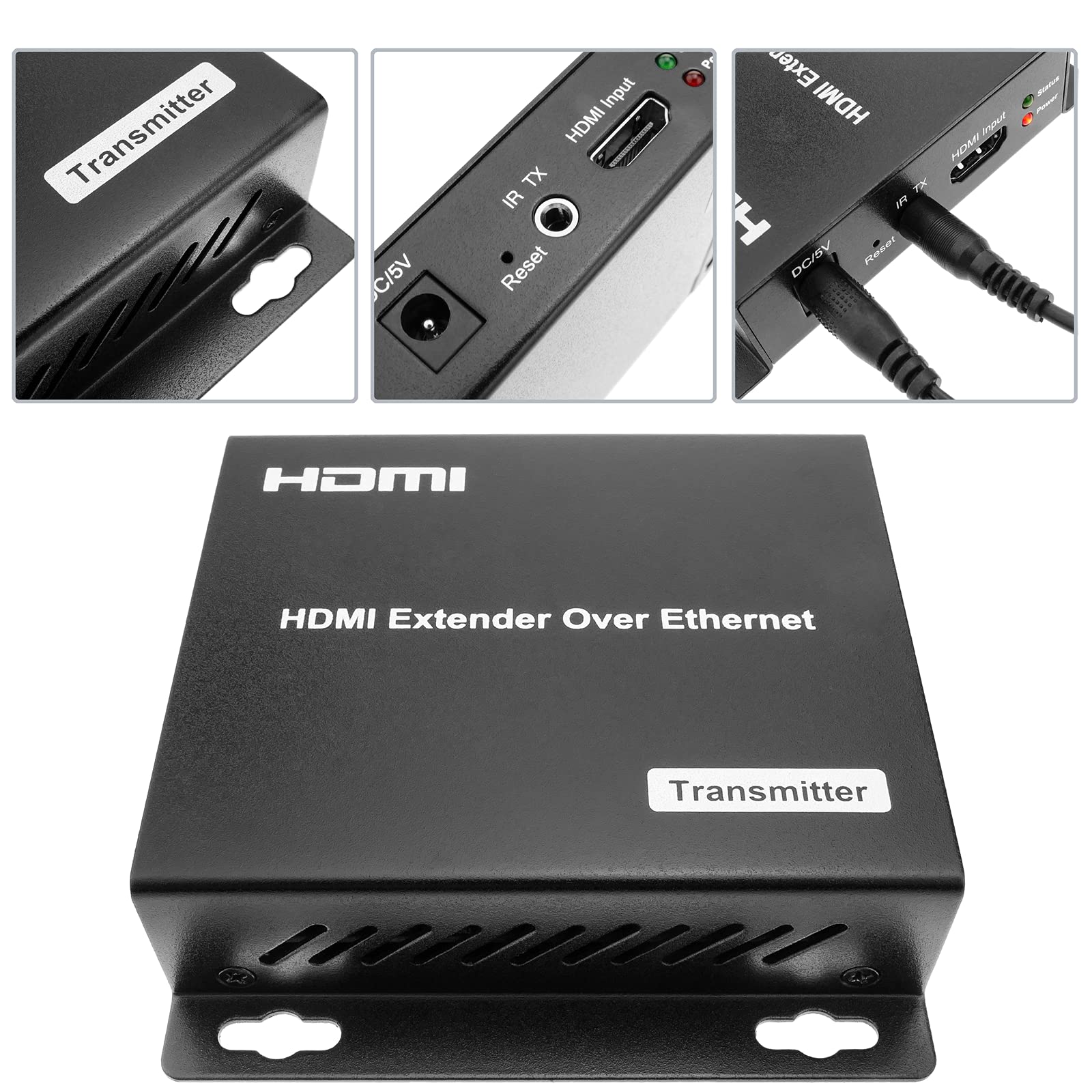 BeMatik - Prolunga HDMI Prolunga FullHD 1080p via cavo ethernet Cat.5e Cat.6 120m - Trasmettitore