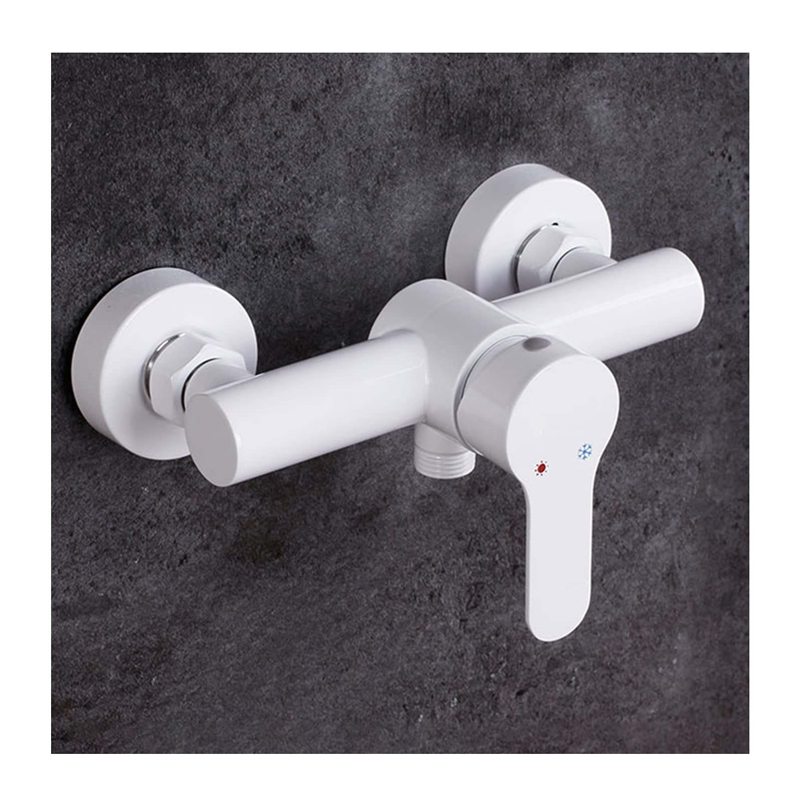 Rubinetto per vasca Rubinetto per vasca con acqua calda e fredda Rubinetto per vasca con maniglia singola Rubinetto per vasca a doppio comando Rubinetto per vasca aeratore per riempimento vasca bianco