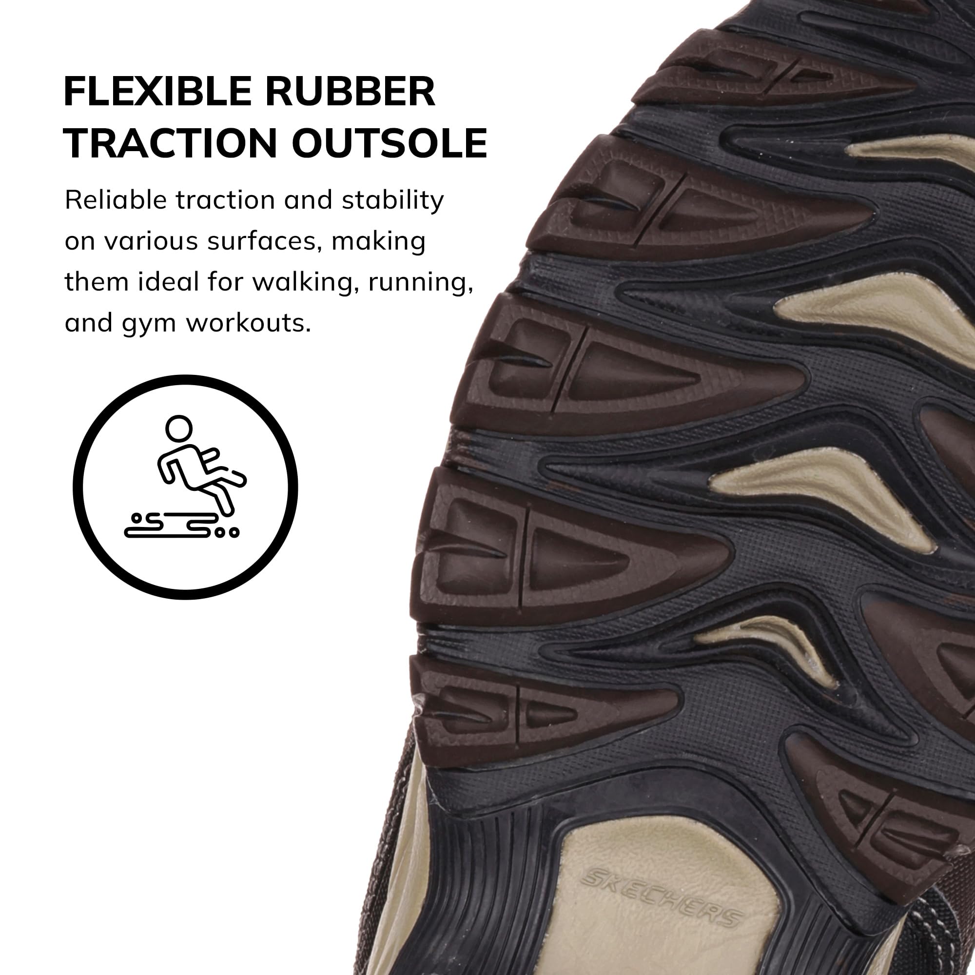 Skechers Men's Afterburn Memory-Foam Lace-up Sneaker