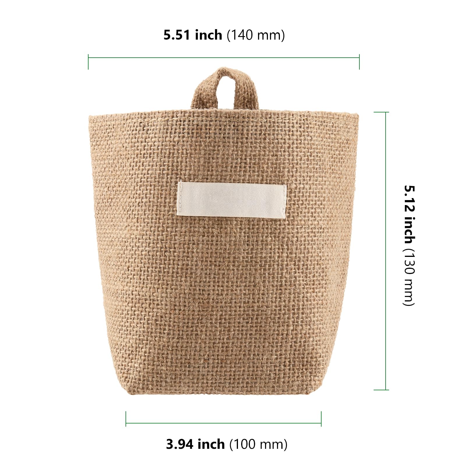 ZLKRHAK 3er Set Aufbewahrungsbeutel - Baumwolltaschen Zum Aufhängen Für Tür & Wand