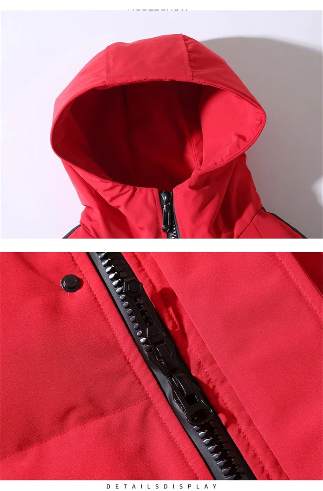 Vogrtcc Piumino Da Uomo Con Cappuccio Lungo E Parka