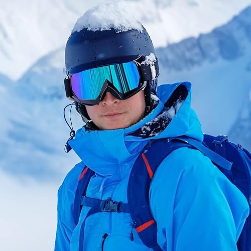 Miniatura 6 de MAMBAOUT Gafas de esquí de nieve para adultos, gafas de snowboard para jóvenes, adolescentes, hombres y mujeres, gafas de moto de nieve de visión