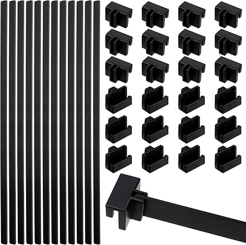 Juego de 36 piezas de rieles de metal para colgar archivadores y clips, rieles de metal para archivadores, soporte para cajones de archivos, clips